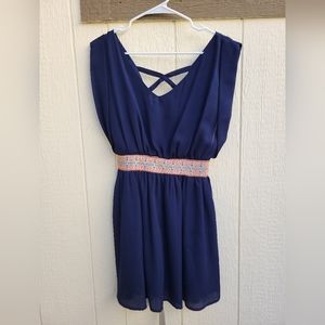 Blue rain dress blue size medium